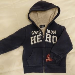 3T TCP Sherpa lined zip up hoodie jacket